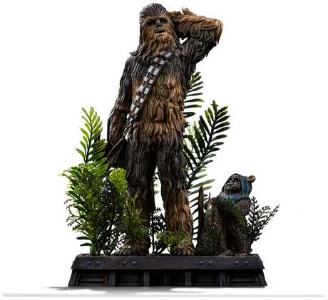 Star Wars Episode VI Art Scale Statue 1/10 Chewbacca and Tokkat Iron Studios