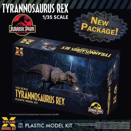 Jurassic Park T-rex 1/35 mkit Maquette X-PLUS