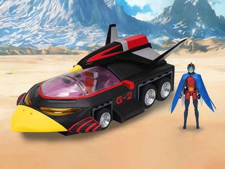 La bataille des planetes Gatchaman II figurine avec véhicule 1/24 G-2 Condor Attacker With Joe The Condor 1/24 Ramen toy