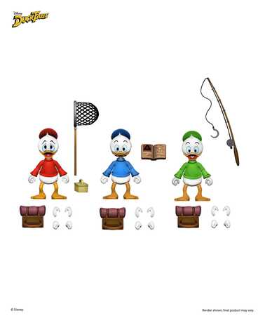 La Bande à Picsou Ducktales 3 Pack Ultimate Riri, Fifi et Loulou NECA