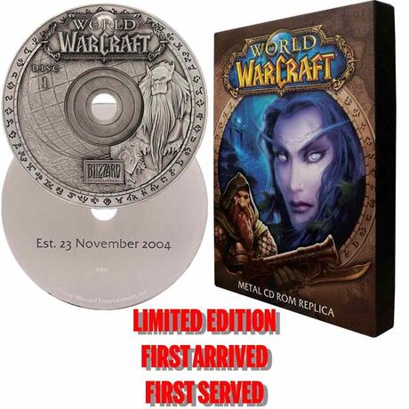 WOW World Of Warcraft CD-ROM Replica Fanattik