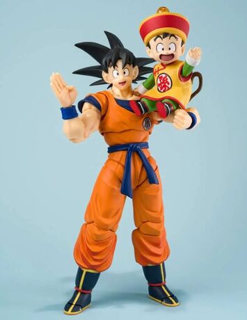 Dragon Ball figurine S.H.Figuarts Son Goku & Son Gohan Kid & Kintoun BANDAI
