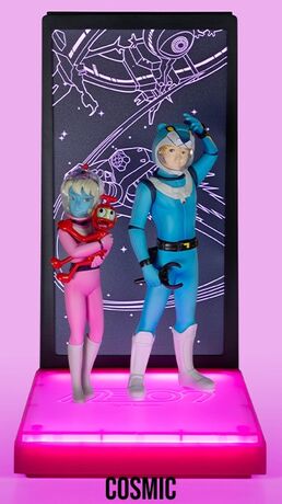Ulysse 31 Statue Telemaque Themis & Nono "version Cosmic" NEON TSUME