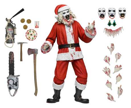 Terrifier 3 figurine Ultimate Santa Suit Art the Clown (Bloody Version)  Neca