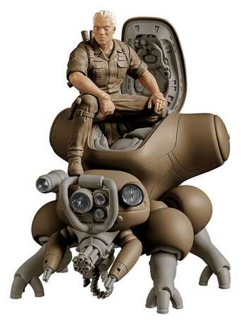 Ghost in the Shell Plastic Model Kit PLAMAX minimum factory Batou avec Fuchikoma Max Factory