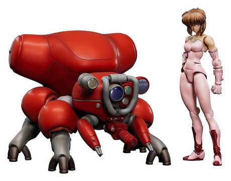 Ghost in the Shell Plastic Model Kit PLAMAX minimum factory Motoko Kusanagi avec Fuchikoma Max Factory