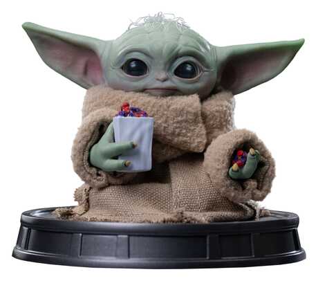 The Mandalorian & Grogu Grogu Collection statuette Grogu Popcorn Time Iron Studios