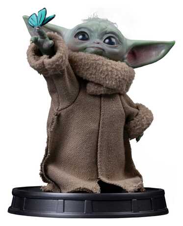 The Mandalorian & Grogu Grogu Collection statuette Grogu Butterfly Wonder Iron Studios