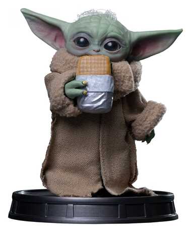 The Mandalorian & Grogu Grogu Collection statuette Grogu Food Cart Snack Iron Studios