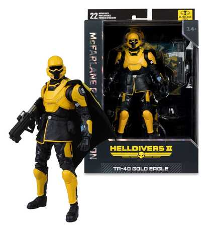 Helldivers II McFarlane Gaming Edition figurine T4-40 Gold Eagle McFarlane Toys