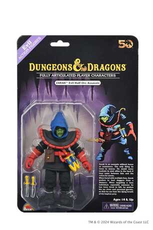 Dungeons and Dragons figurine 50th Anniversary Zarak on Blister Card Neca