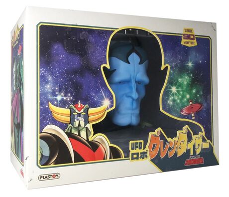 Goldorak tirelire PVC Minos Grendizer general gandal Plastoy