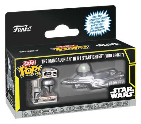 Star Wars Bitty POP! Ride Vinyl figurine N1 w/Mando FUNKO
