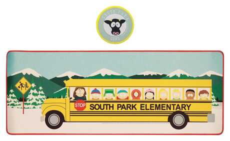 South Park set sous-mains revêtu & sous-verre Elementary School Bus FaNaTtik