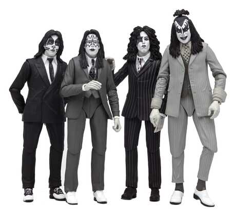 KISS pack 4 figurines Dressed to Kill Album Cover Neca