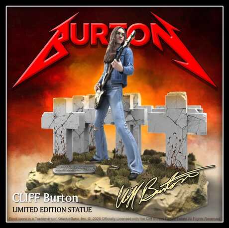 Metallica Rock Iconz figurine Cliff Burton III Knucklebonz