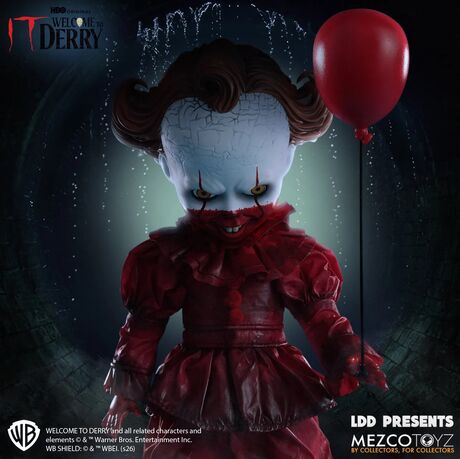 LDD  Ça (It) Living Dead Dolls poupée Welcome To Derry Pennywise Mezco