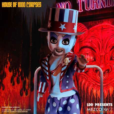 La Maison des mille morts LDD Presents poupée Captain Spaulding Mezco