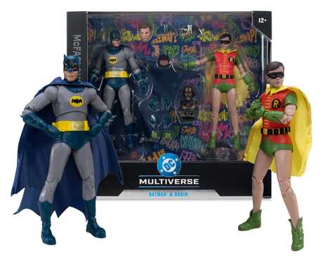 Batman Classic TV Series DC Multiverse McFarlane Collector Edition pack 2 figurines Batman et Robin  McFarlane Toys