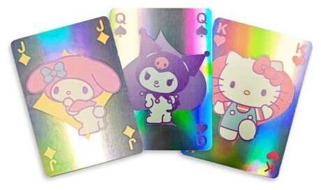 Sanrio jeu de cartes à jouer Hello Kitty & Friends Cupcake French-suited Deck Holographic Sakami