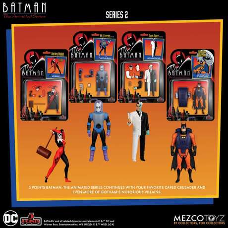 DC Comics figurines 5 Points Batman: The Animated : serie 2 Mezco