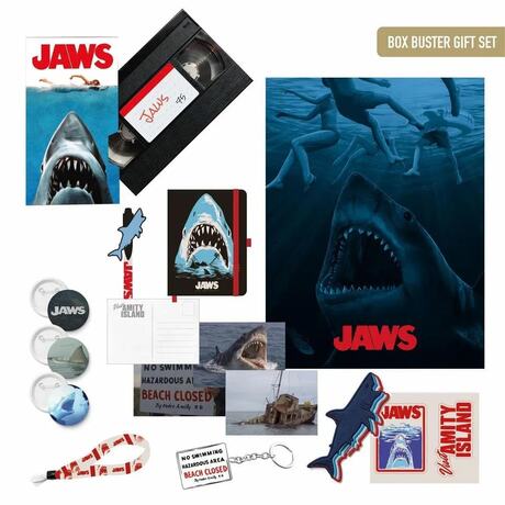JAWS Les dents de la mer VHS Retro box buster Gift Set Limited Edition CERDA