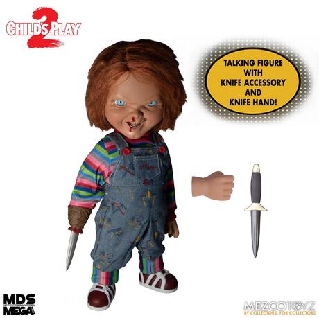 Chucky, la poupée de sang poupée parlante Designer Series Menacing Chucky 38 cm Mezco