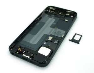 Coque Complète Arrière Assemblée Compatible iPhone 5 noir