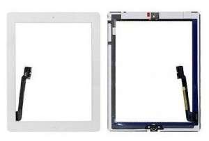 Vitre Tactile Assemblée Complète iPad 4 Blanc