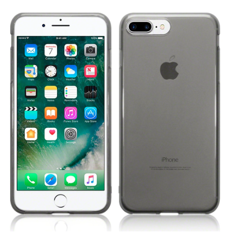 Coque de Protection Transparente / Noire iPhone 7 Plus