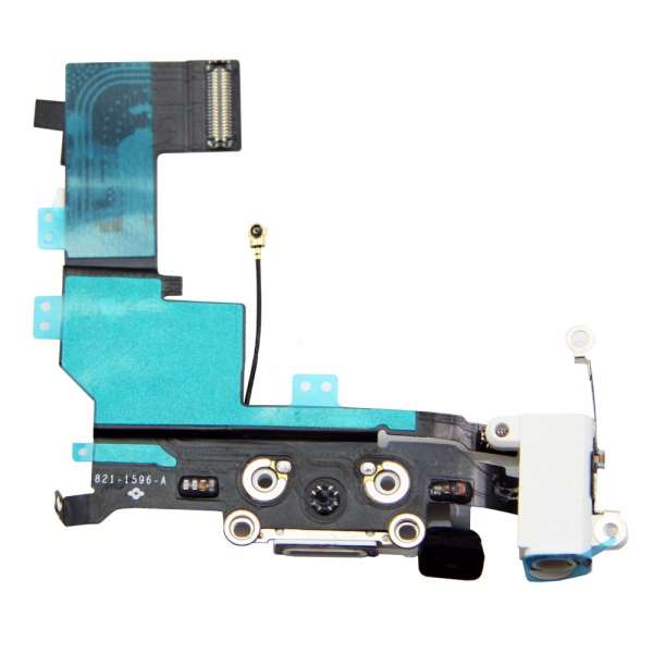 Nappe Connecteur de Charge Lightning / Jack / Micro iPhone SE Blanc