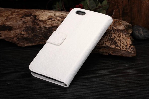 Coque Portefeuille Rabat / Magnet Blanc iPhone 5 / 5S
