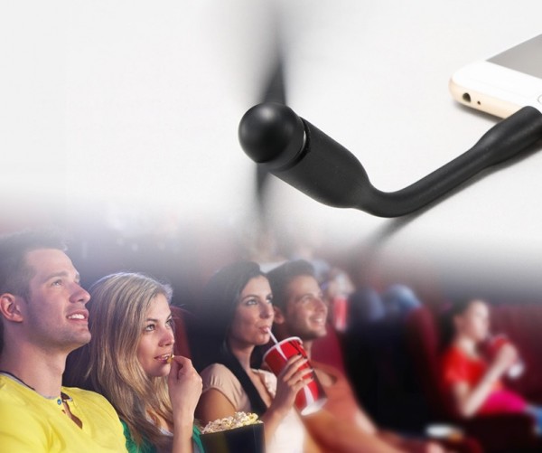 Mini - Ventilateur Lightning / Micro USB Noir