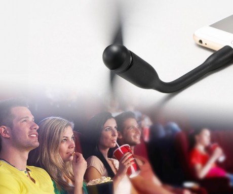 Mini - Ventilateur Lightning / Micro USB Noir