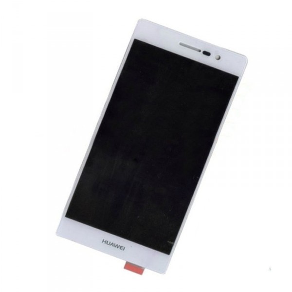 Ecran LCD / Vitre Tactile Sur Châssis Huawei P7 Blanc