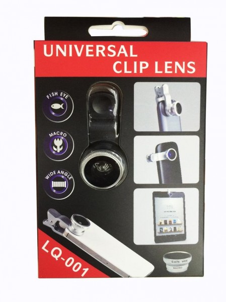 Objectif Photo FishEye 3 en 1 Universel