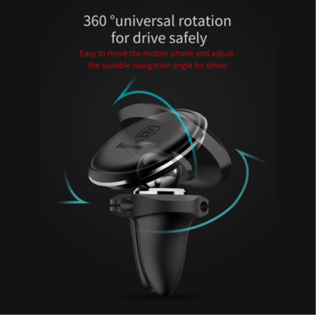 Support Voiture pour Ventilation Universel Baseus Gris