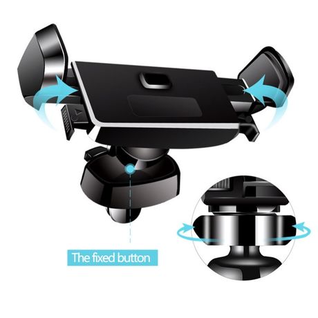 Support Voiture pour Ventilation Universel Noir