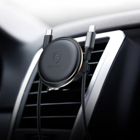 Support Voiture pour Ventilation Universel Baseus Noir