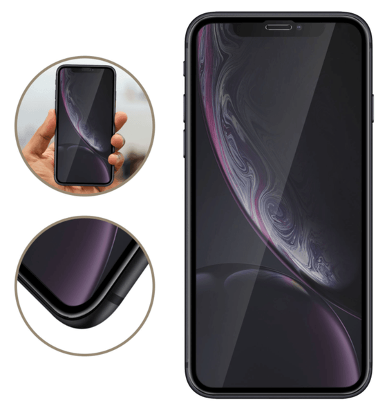 Film Verre trempé 5D Bordure Noire iPhone 11 Pro Max