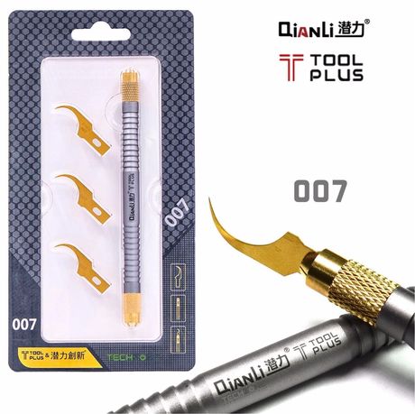 Scalpel Outil Acier Avec Embouts QianLi 007