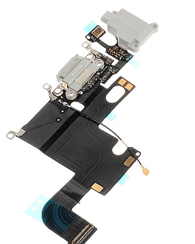 Nappe Jack / Connecteur de Charge Original Noir / Blanc Lightning iPhone 6