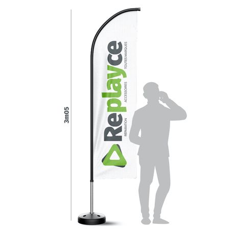 Drapeaux / Oriflammes 3m