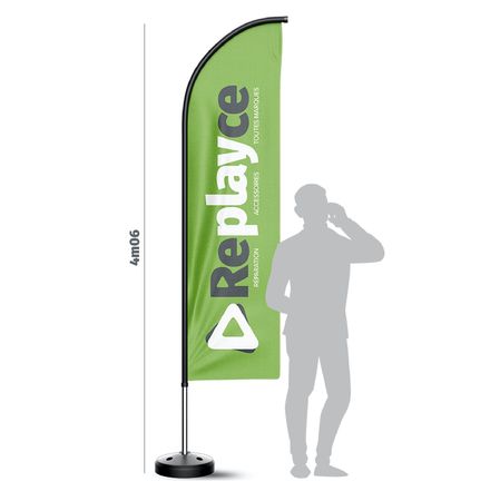 Drapeaux / Oriflammes 4m