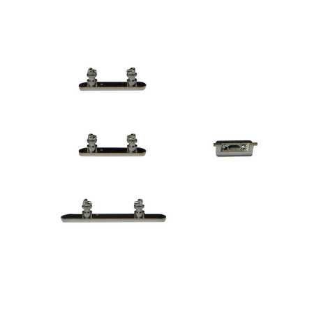 Lot Boutons Power / Volume / Vibreur Muet Argent