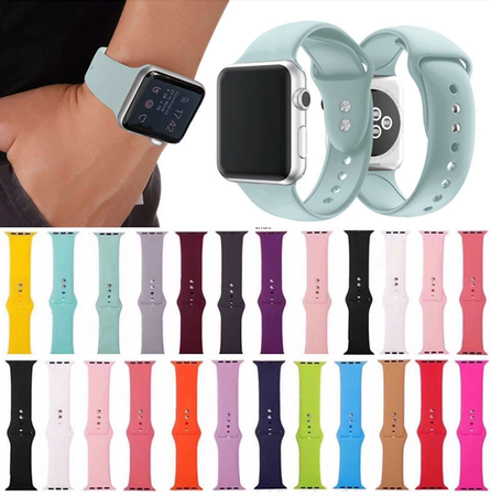 Bracelet Silicone Couleur Apple Watch