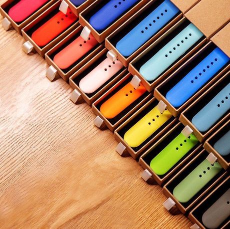 Bracelet Silicone Couleur Apple Watch