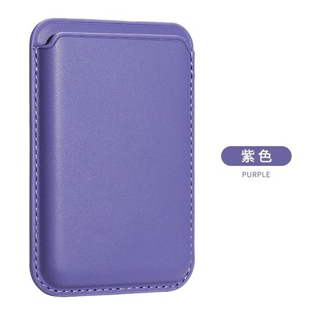 Portefeuille Magnétique MagSafe Yisica - Cuir Végétalien, Pour IPhone 12 à 16 Series - Aimants Puissants, Blanc - 2