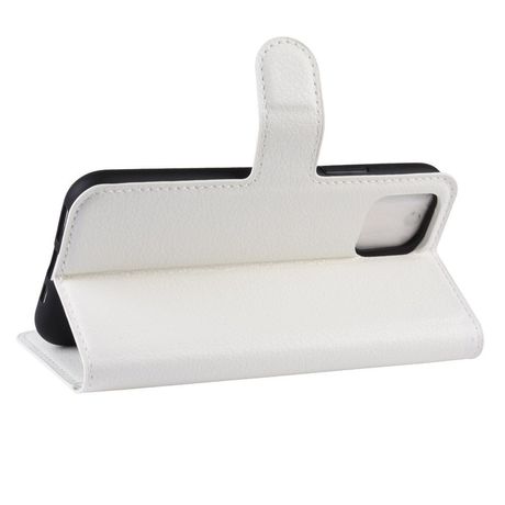 Coque Portefeuille Rabat / Magnétique Cuir Blanc iPhone X / XS