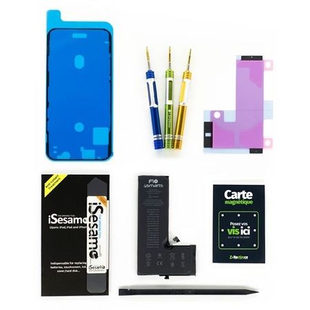 Batterie IPhone 12 / 12 Pro WAEUUKKPO Haute Capacité 9800mAh - Kit Outils Inclus - Modèles A2172 A2402